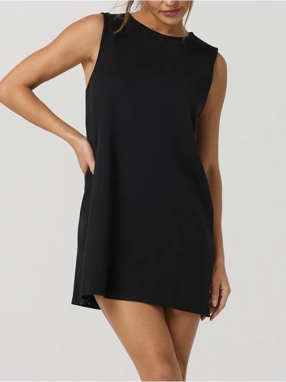 NWT Vuori Heavyweight Cotton Easy Dress in Black